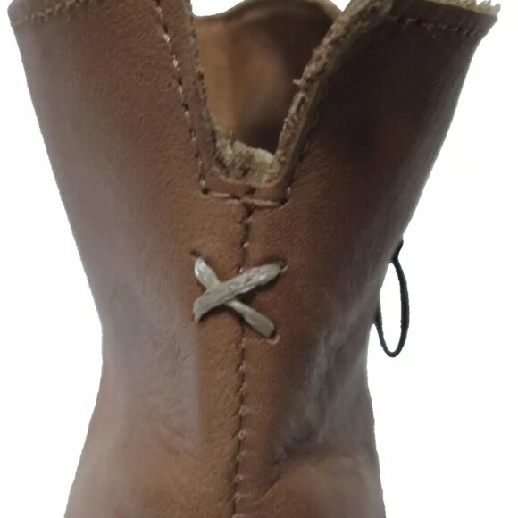 NEW BEEK Leather Quail Booties chocolate for women 1065tn - Picture 7 of 13